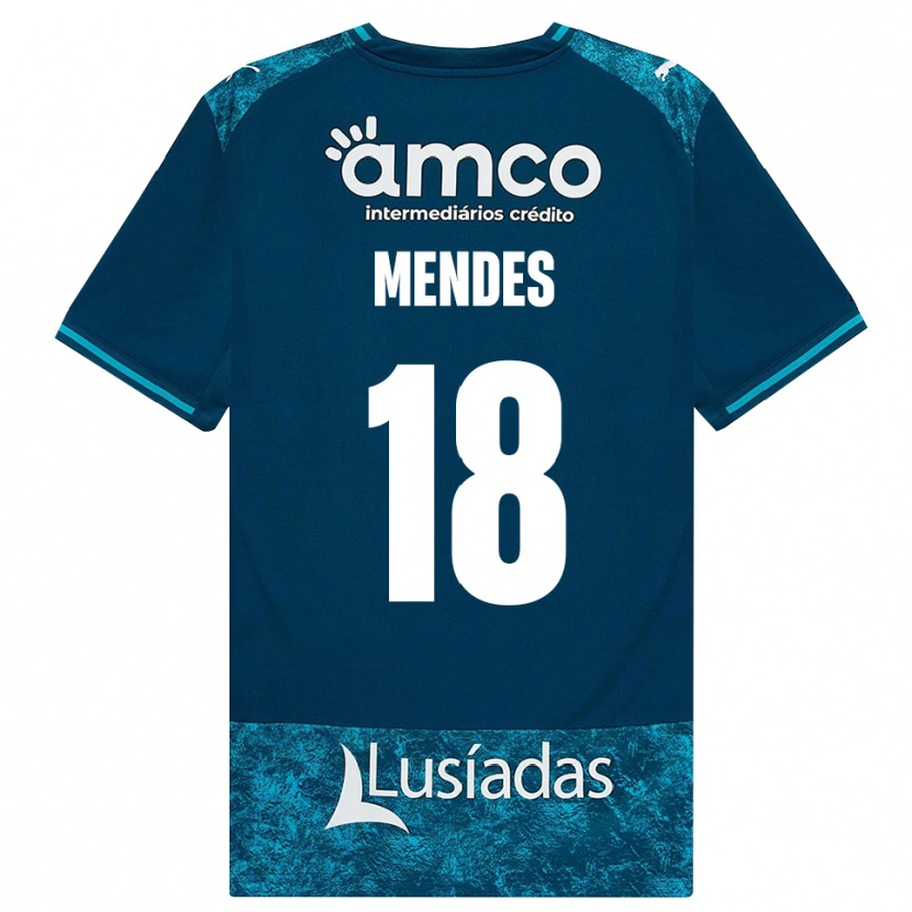 Danxen Dětské Carolina Mendes #18 Tmavě Břidlicově Šedá Středně Tyrkysová Daleko Hráčské Dresy 2026/27 Dres
