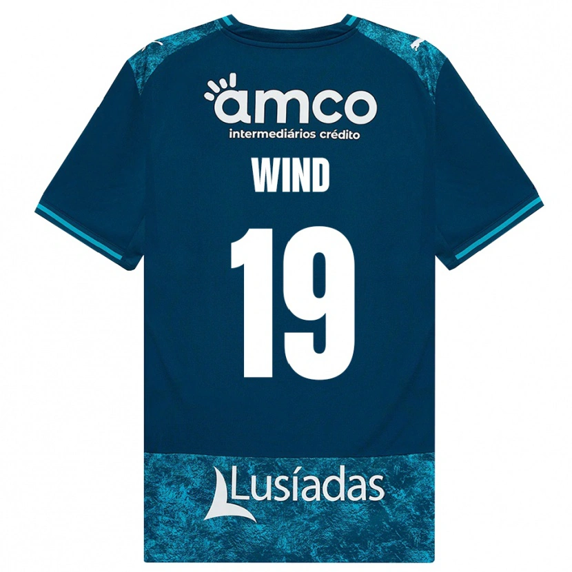 Danxen Dětské Jonas Wind #19 Tmavě Břidlicově Šedá Středně Tyrkysová Daleko Hráčské Dresy 2026/27 Dres