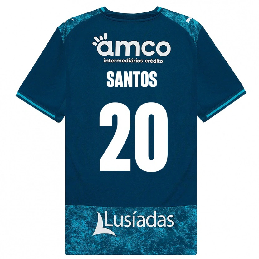Danxen Dětské Lourenço Santos #20 Tmavě Břidlicově Šedá Středně Tyrkysová Daleko Hráčské Dresy 2026/27 Dres