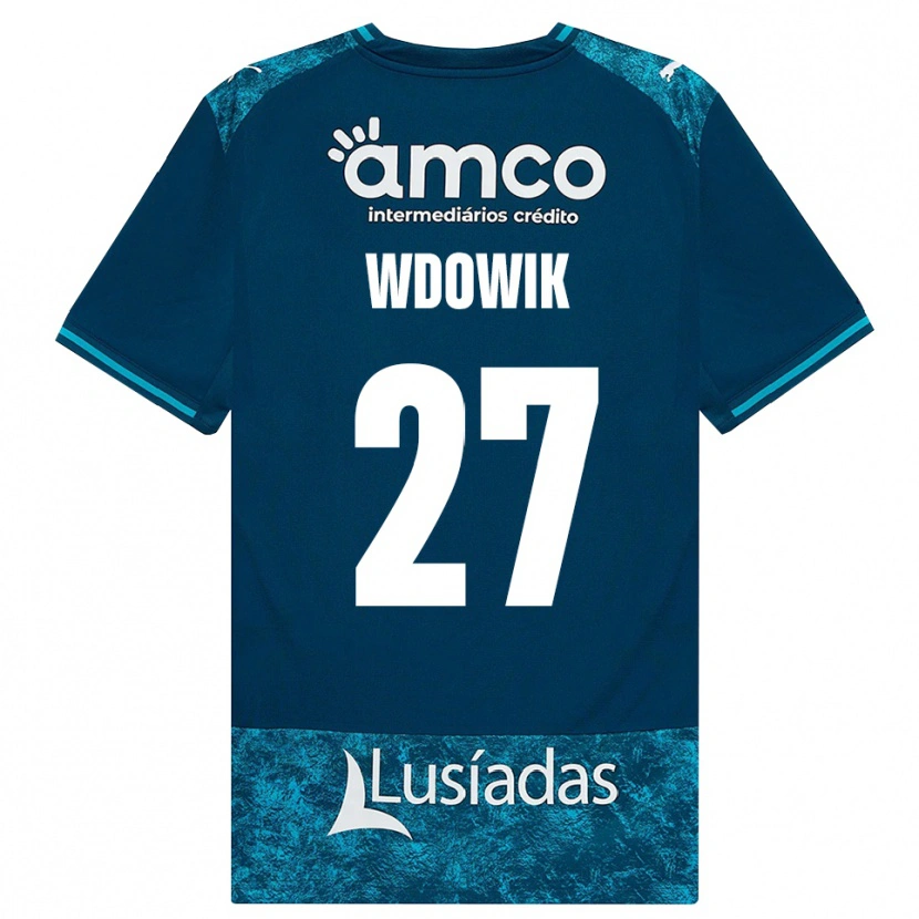 Danxen Dětské Bartlomiej Wdowik #27 Tmavě Břidlicově Šedá Středně Tyrkysová Daleko Hráčské Dresy 2026/27 Dres