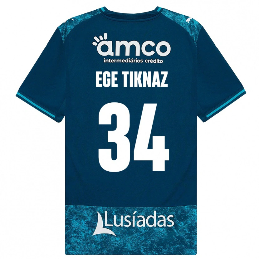 Danxen Dětské Demir Ege Tıknaz #34 Tmavě Břidlicově Šedá Středně Tyrkysová Daleko Hráčské Dresy 2026/27 Dres