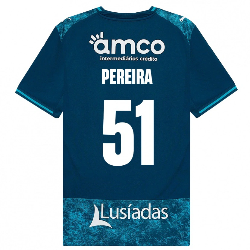 Danxen Dětské Evy Pereira #51 Tmavě Břidlicově Šedá Středně Tyrkysová Daleko Hráčské Dresy 2026/27 Dres