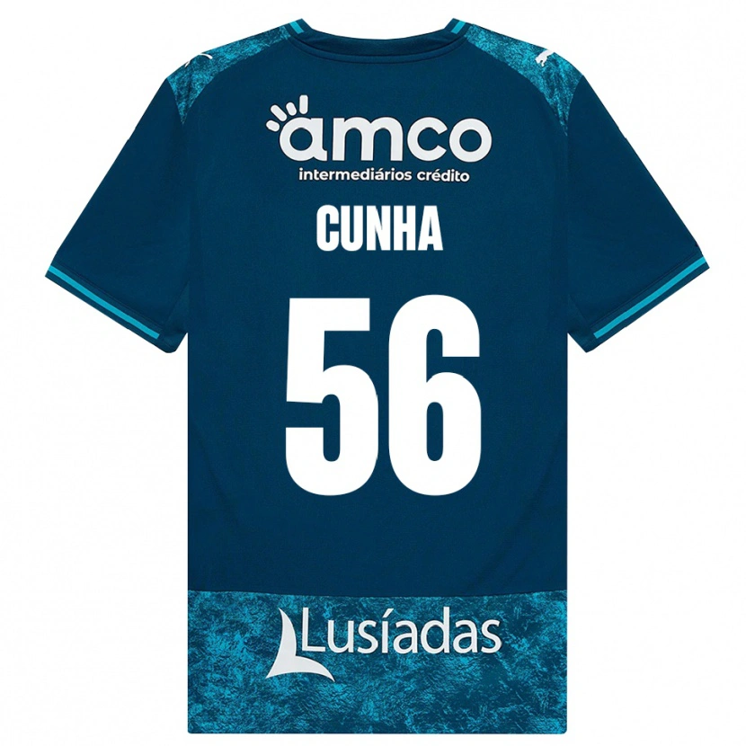 Danxen Dětské Romário Cunha #56 Tmavě Břidlicově Šedá Středně Tyrkysová Daleko Hráčské Dresy 2026/27 Dres