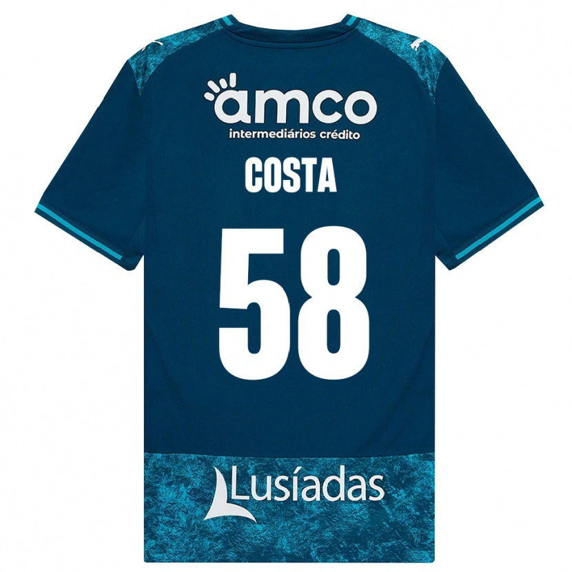 Danxen Dětské Flinto Costa #58 Tmavě Břidlicově Šedá Středně Tyrkysová Daleko Hráčské Dresy 2026/27 Dres