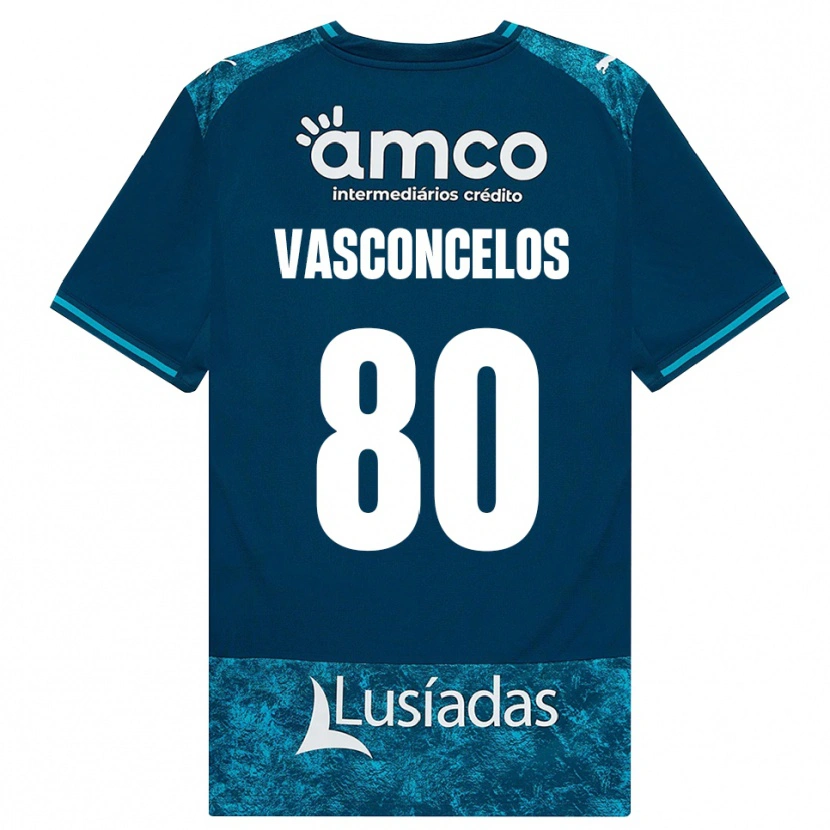 Danxen Dětské Vasconcelos #80 Tmavě Břidlicově Šedá Středně Tyrkysová Daleko Hráčské Dresy 2026/27 Dres