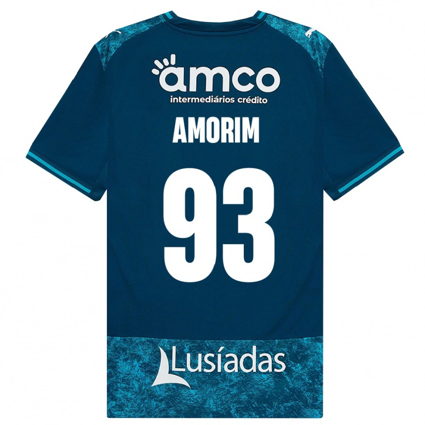 Danxen Dětské Renato Amorim #93 Tmavě Břidlicově Šedá Středně Tyrkysová Daleko Hráčské Dresy 2026/27 Dres