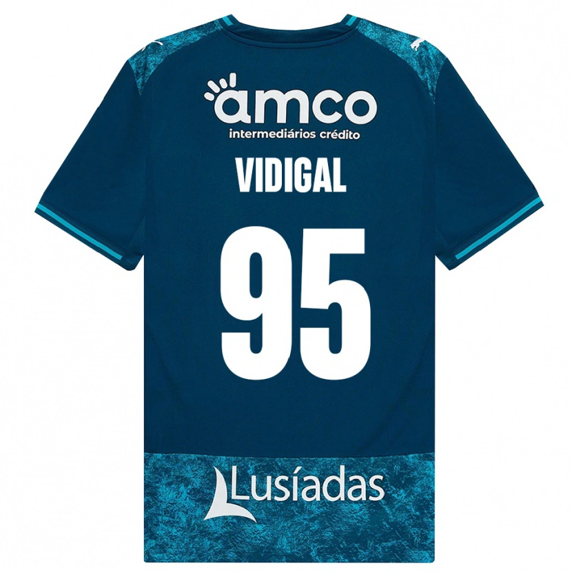 Danxen Dětské Sandro Vidigal #95 Tmavě Břidlicově Šedá Středně Tyrkysová Daleko Hráčské Dresy 2026/27 Dres