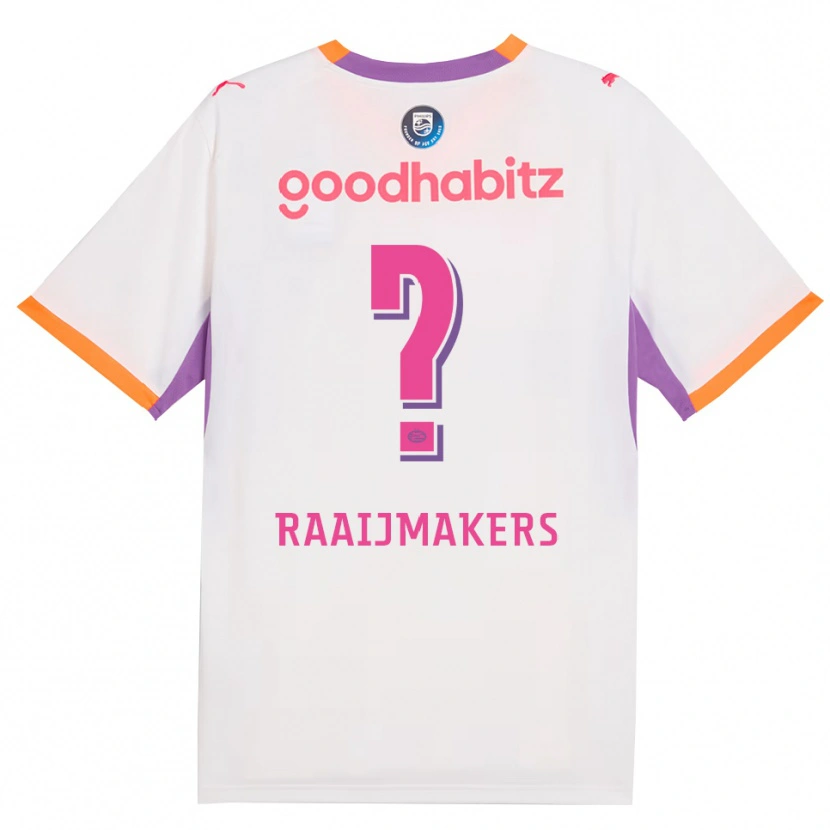 Danxen Dětské Lars Raaijmakers #0 Bílá Fialová Oranžová Daleko Hráčské Dresy 2026/27 Dres