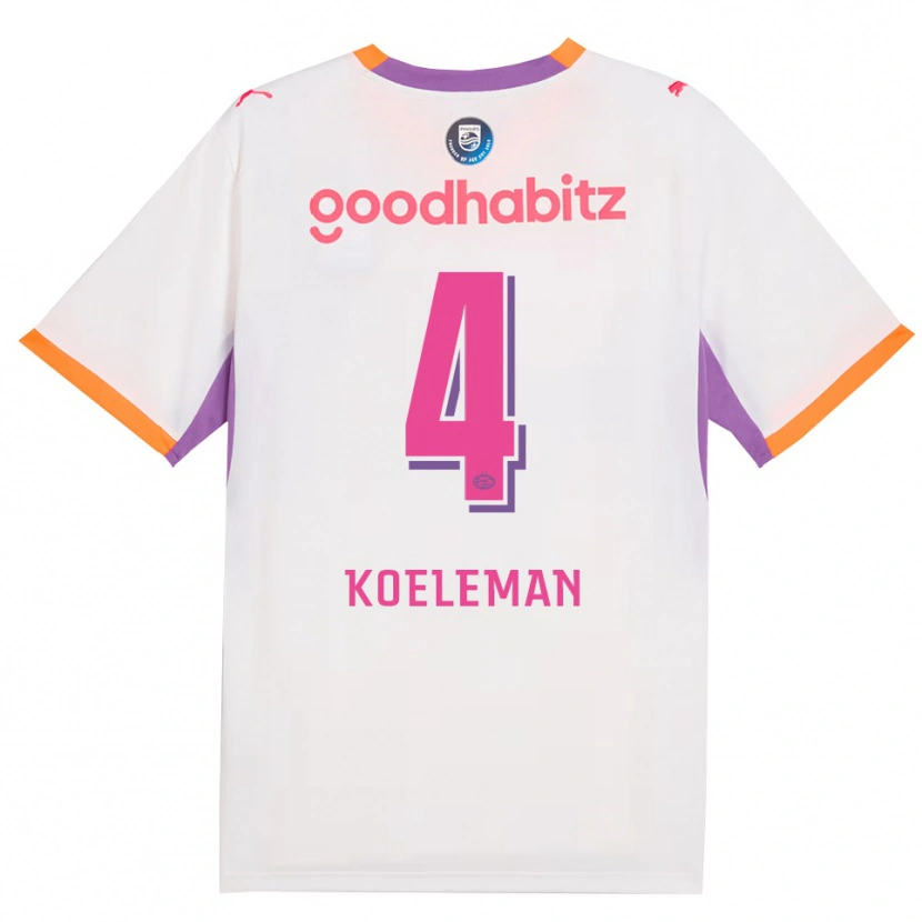 Danxen Dětské Senna Koeleman #4 Bílá Fialová Oranžová Daleko Hráčské Dresy 2026/27 Dres