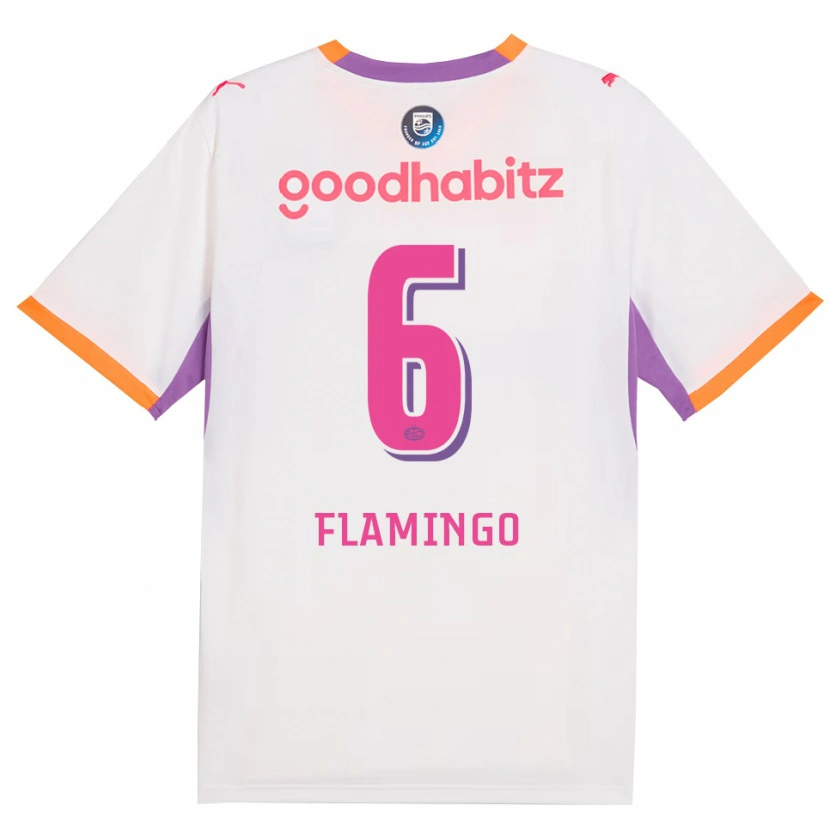 Danxen Dětské Ryan Flamingo #6 Bílá Fialová Oranžová Daleko Hráčské Dresy 2026/27 Dres