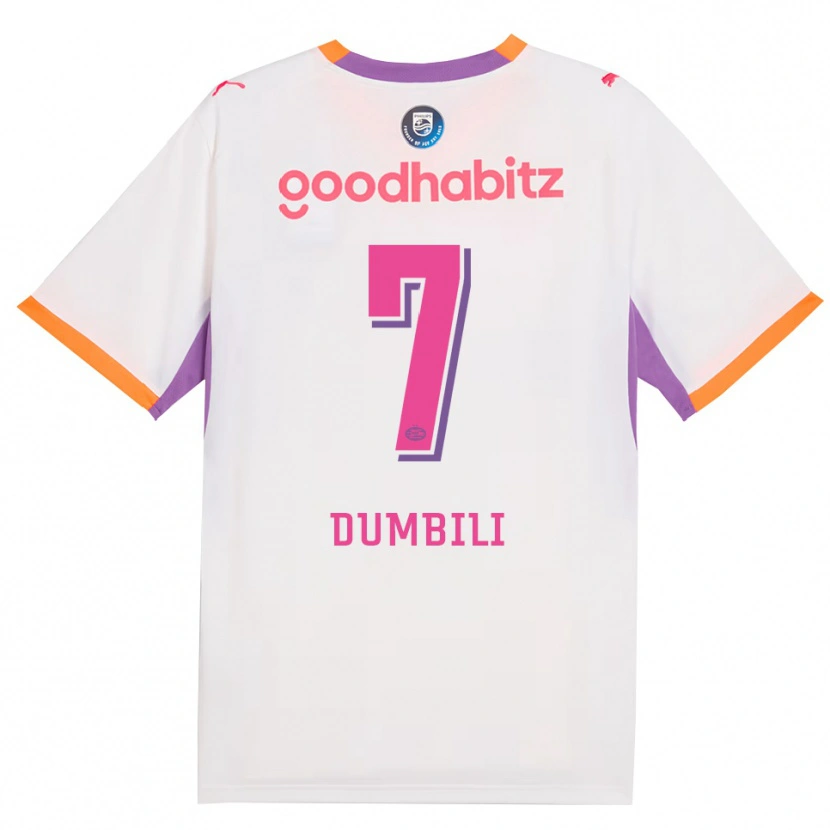 Danxen Dětské Samuel Dumbili #7 Bílá Fialová Oranžová Daleko Hráčské Dresy 2026/27 Dres