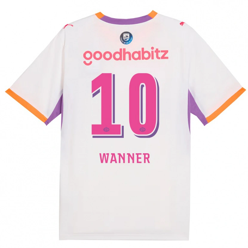 Danxen Dětské Paul Wanner #10 Bílá Fialová Oranžová Daleko Hráčské Dresy 2026/27 Dres