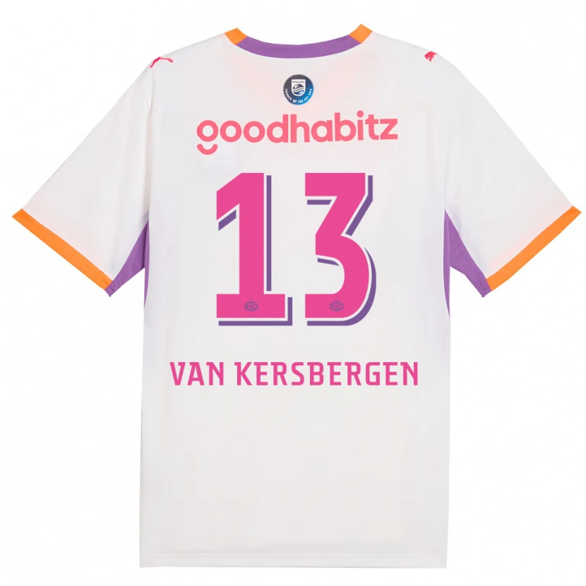 Danxen Dětské Sander Van Kersbergen #13 Bílá Fialová Oranžová Daleko Hráčské Dresy 2026/27 Dres