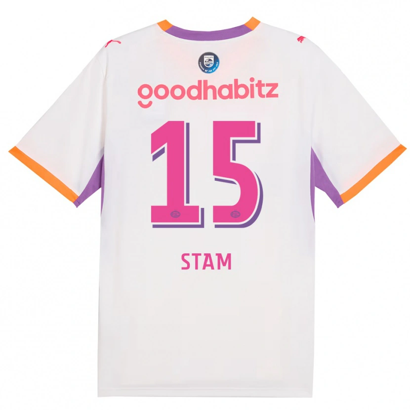 Danxen Dětské Dyran Stam #15 Bílá Fialová Oranžová Daleko Hráčské Dresy 2026/27 Dres