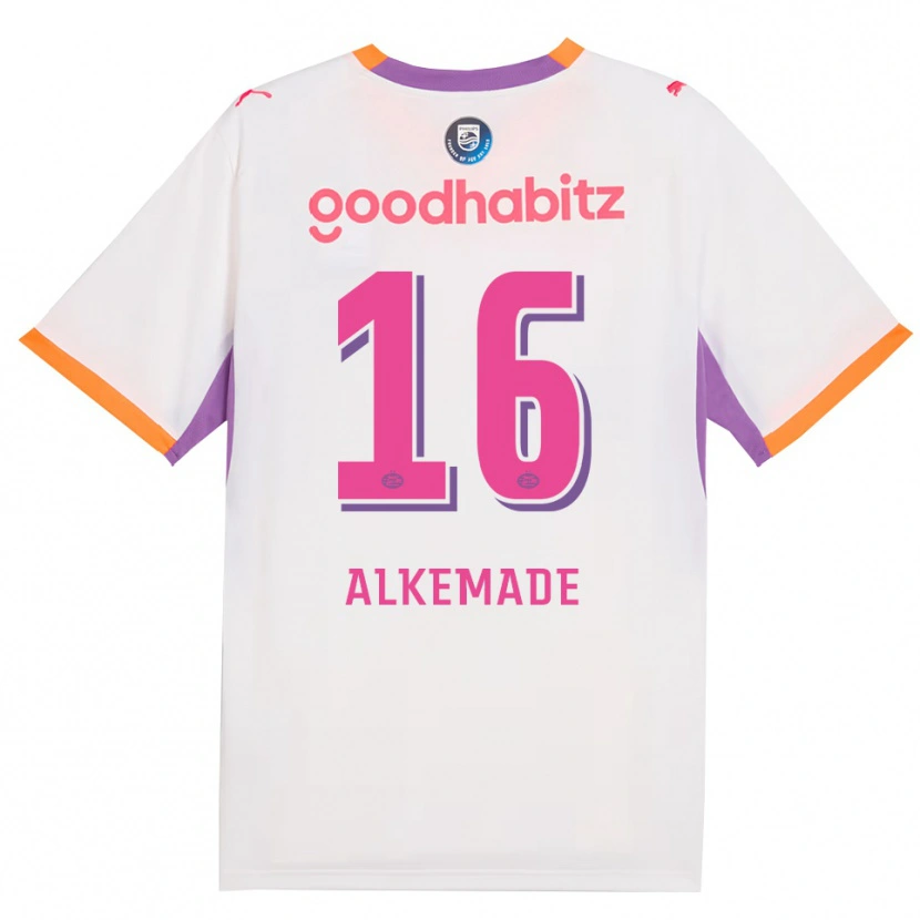 Danxen Dětské Lisan Alkemade #16 Bílá Fialová Oranžová Daleko Hráčské Dresy 2026/27 Dres