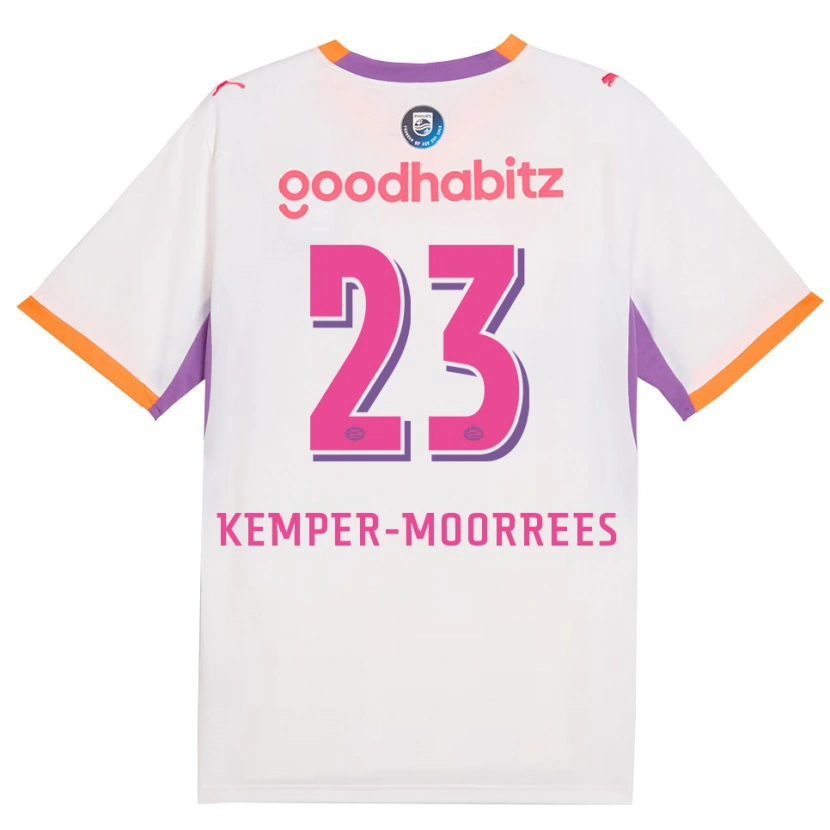 Danxen Dětské Myrthe Kemper-Moorrees #23 Bílá Fialová Oranžová Daleko Hráčské Dresy 2026/27 Dres