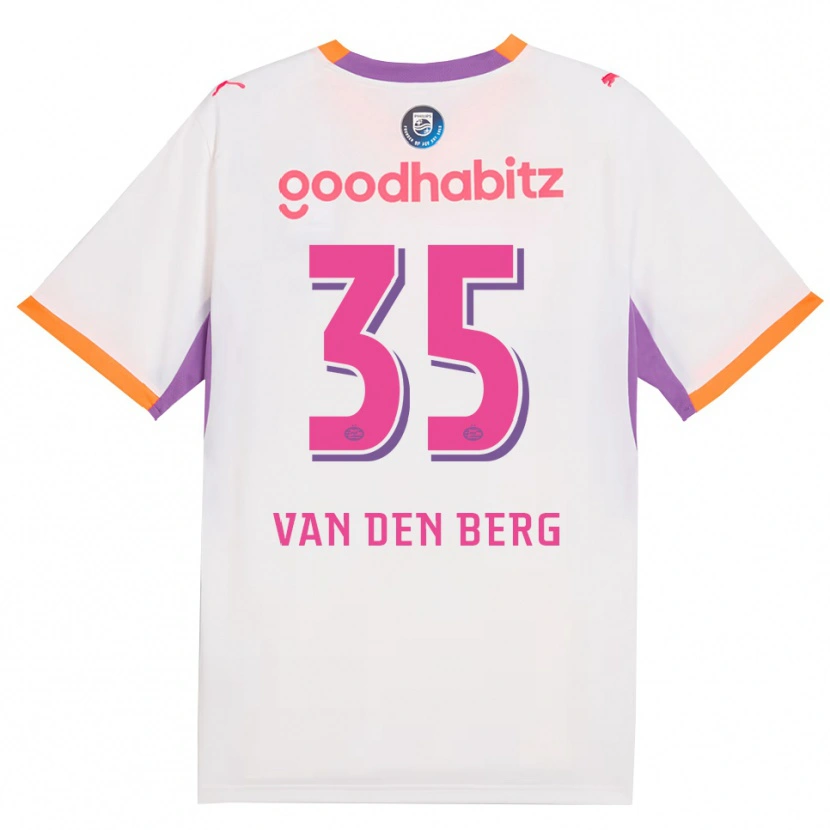 Danxen Dětské Joël Van Den Berg #35 Bílá Fialová Oranžová Daleko Hráčské Dresy 2026/27 Dres
