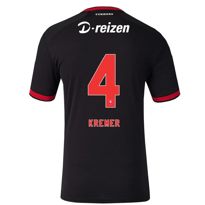 Danxen Dětské Joop Kremer #4 Červená Bílá Černá Daleko Hráčské Dresy 2026/27 Dres