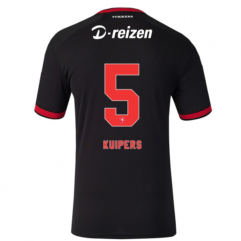Danxen Dětské Bas Kuipers #5 Červená Bílá Černá Daleko Hráčské Dresy 2026/27 Dres