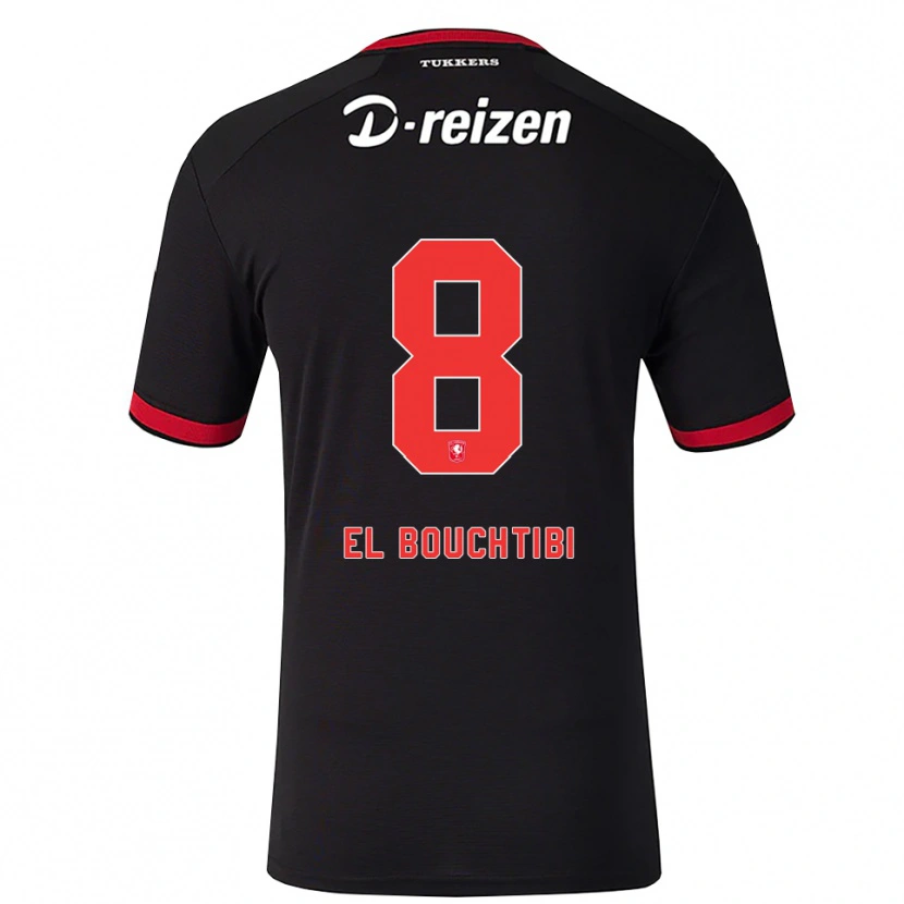 Danxen Dětské Ilias El Bouchtibi #8 Červená Bílá Černá Daleko Hráčské Dresy 2026/27 Dres