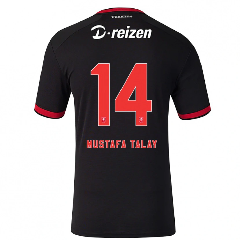 Danxen Dětské Kaan Mustafa Talay #14 Červená Bílá Černá Daleko Hráčské Dresy 2026/27 Dres