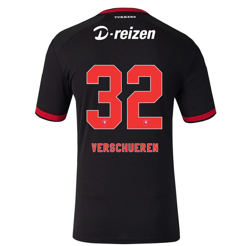 Danxen Dětské Arno Verschueren #32 Červená Bílá Černá Daleko Hráčské Dresy 2026/27 Dres