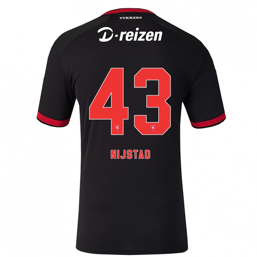 Danxen Dětské Ruud Nijstad #43 Červená Bílá Černá Daleko Hráčské Dresy 2026/27 Dres