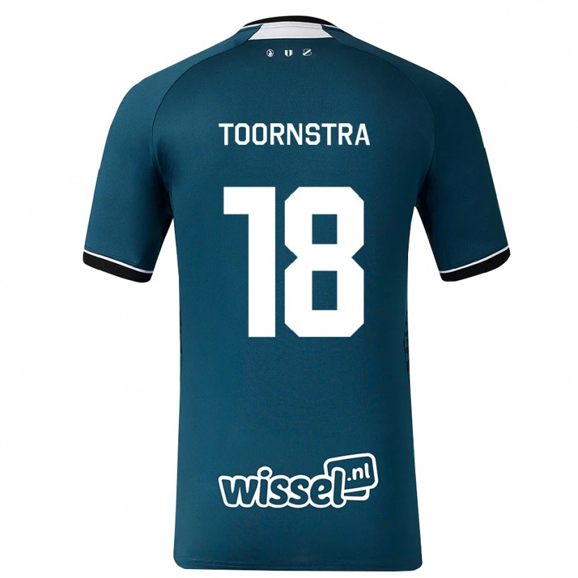 Danxen Dětské Jens Toornstra #18 Tmavě Břidlicově Šedá Bílá Daleko Hráčské Dresy 2026/27 Dres