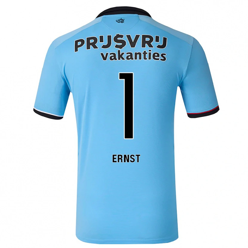 Danxen Dětské Tjark Ernst #1 Nebeská Modř Černá Červená Daleko Hráčské Dresy 2026/27 Dres