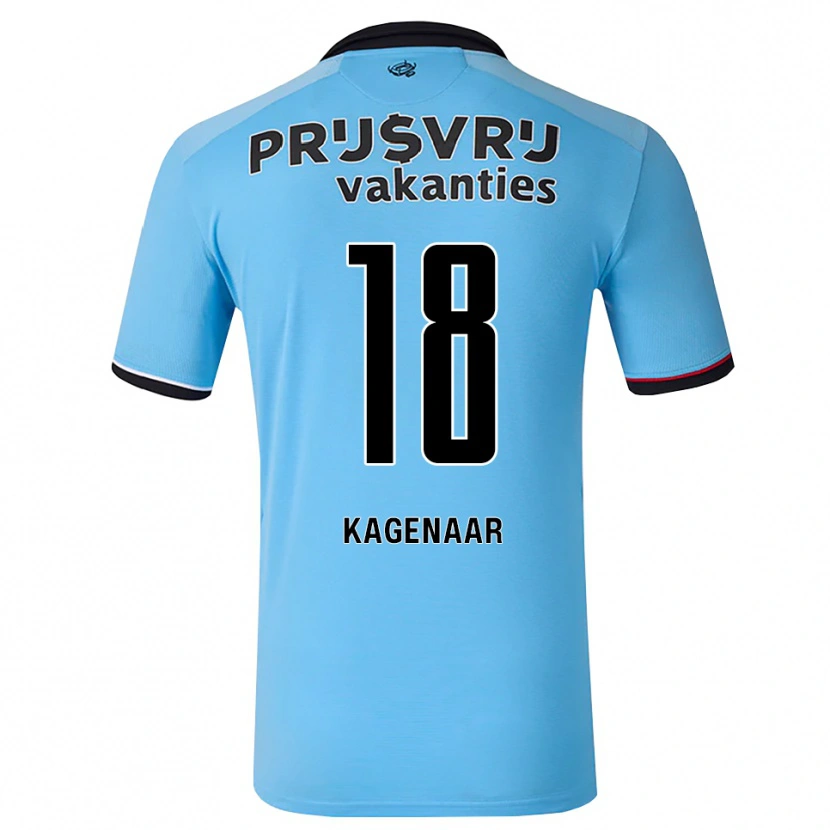 Danxen Dětské Isa Kagenaar #18 Nebeská Modř Černá Červená Daleko Hráčské Dresy 2026/27 Dres