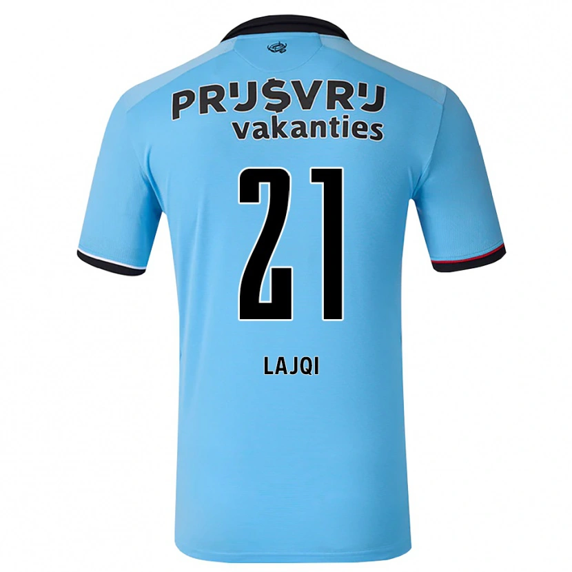 Danxen Dětské Merlind Lajqi #21 Nebeská Modř Černá Červená Daleko Hráčské Dresy 2026/27 Dres
