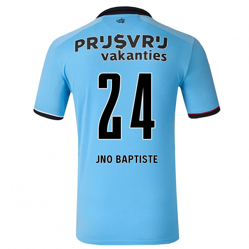 Danxen Dětské Bridget Jno Baptiste #24 Nebeská Modř Černá Červená Daleko Hráčské Dresy 2026/27 Dres