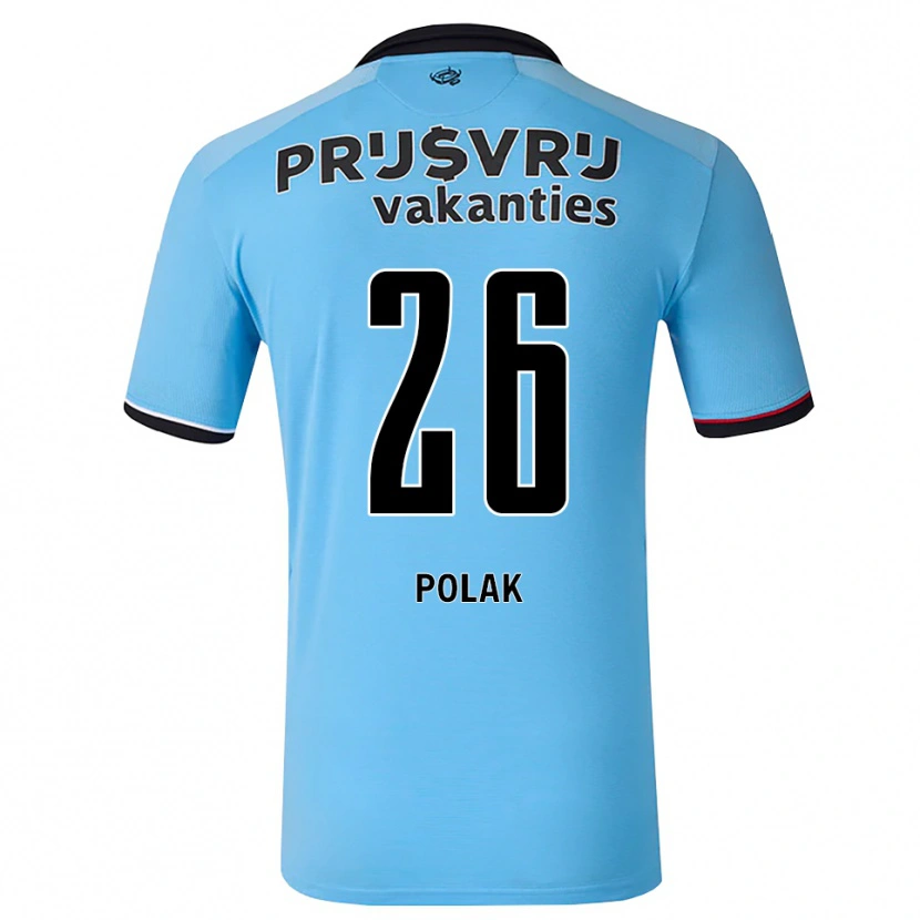 Danxen Dětské Gio Polak #26 Nebeská Modř Černá Červená Daleko Hráčské Dresy 2026/27 Dres
