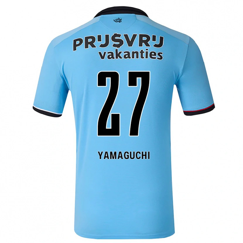 Danxen Dětské Keina Yamaguchi #27 Nebeská Modř Černá Červená Daleko Hráčské Dresy 2026/27 Dres