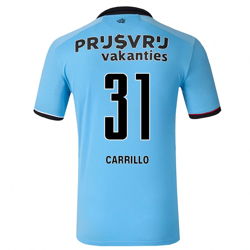 Danxen Dětské Stéphano Carrillo #31 Nebeská Modř Černá Červená Daleko Hráčské Dresy 2026/27 Dres