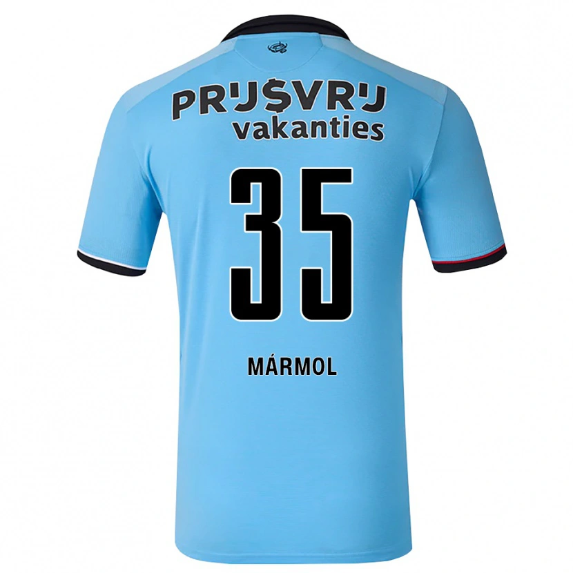 Danxen Dětské Mika Mármol #35 Nebeská Modř Černá Červená Daleko Hráčské Dresy 2026/27 Dres
