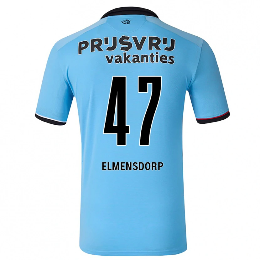 Danxen Dětské Paris Elmensdorp #47 Nebeská Modř Černá Červená Daleko Hráčské Dresy 2026/27 Dres