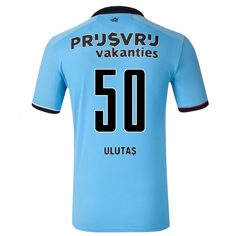 Danxen Dětské Furkan Ulutaş #50 Nebeská Modř Černá Červená Daleko Hráčské Dresy 2026/27 Dres