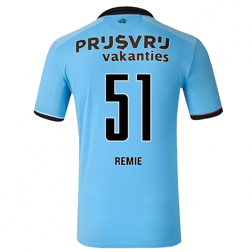 Danxen Dětské Devin Remie #51 Nebeská Modř Černá Červená Daleko Hráčské Dresy 2026/27 Dres