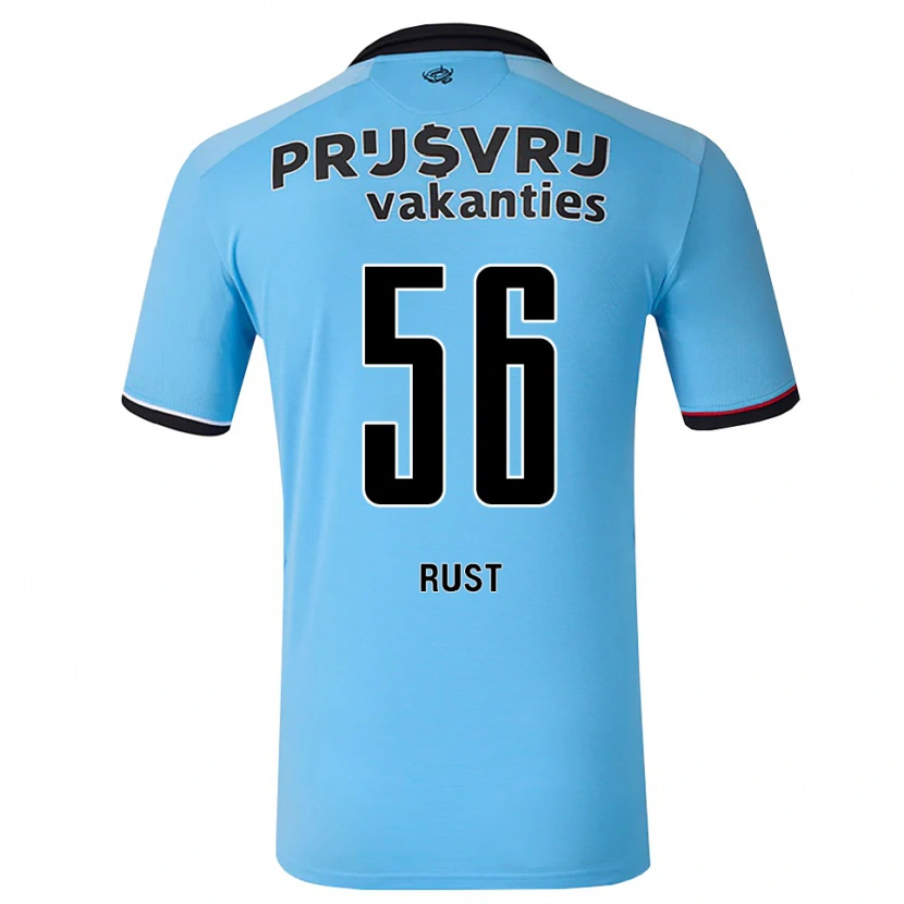 Danxen Dětské Fabiano Rust #56 Nebeská Modř Černá Červená Daleko Hráčské Dresy 2026/27 Dres