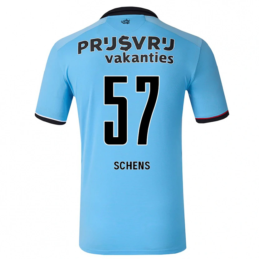 Danxen Dětské Twan Schens #57 Nebeská Modř Černá Červená Daleko Hráčské Dresy 2026/27 Dres