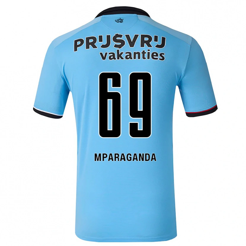Danxen Dětské Matthew Mparaganda #69 Nebeská Modř Černá Červená Daleko Hráčské Dresy 2026/27 Dres