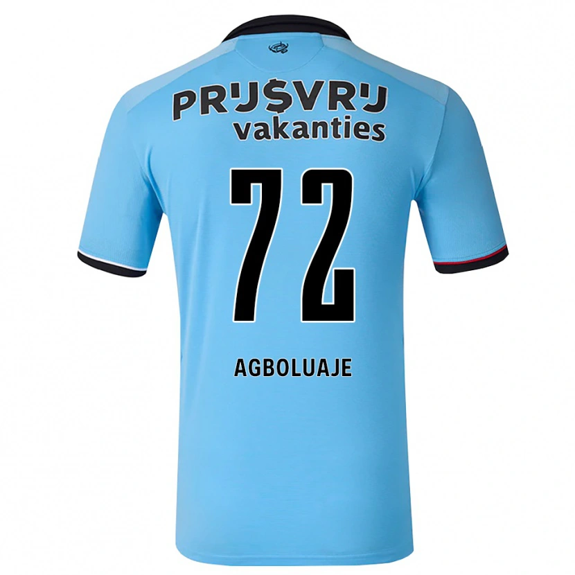 Danxen Dětské Hakeem Agboluaje #72 Nebeská Modř Černá Červená Daleko Hráčské Dresy 2026/27 Dres