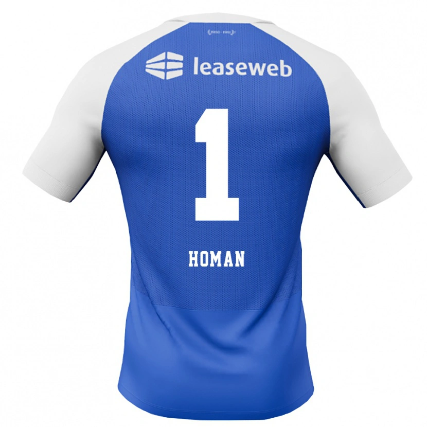 Danxen Dětské Nick Homan #1 Modrá Chodníčková Červená Bílá Daleko Hráčské Dresy 2026/27 Dres