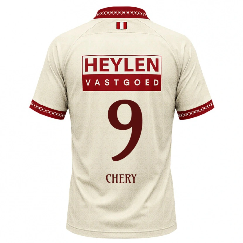Danxen Dětské Tjaronn Chery #9 Béžová Červená Daleko Hráčské Dresy 2026/27 Dres