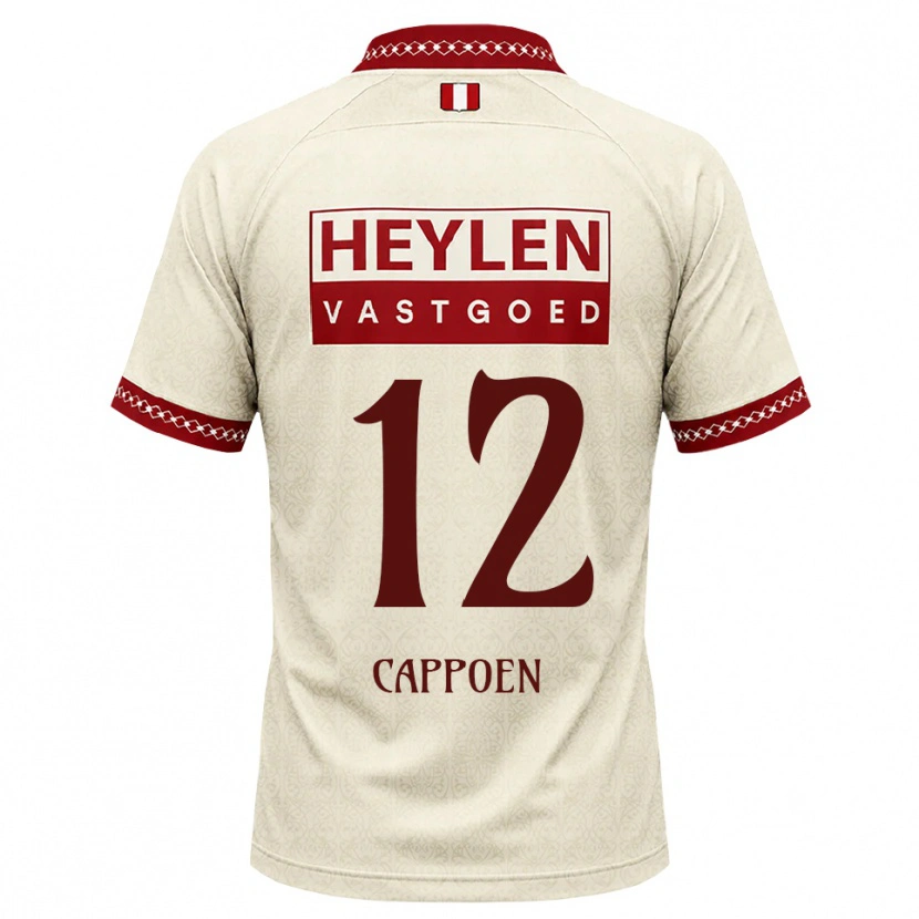 Danxen Dětské Logan Cappoen #12 Béžová Červená Daleko Hráčské Dresy 2026/27 Dres