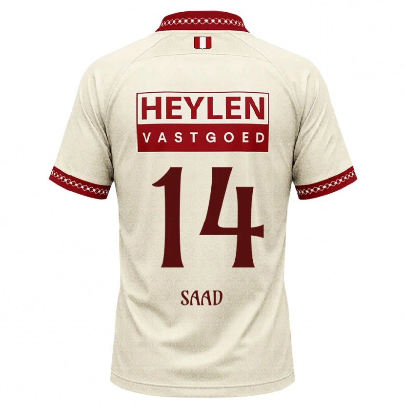 Danxen Dětské Jabir Saad #14 Béžová Červená Daleko Hráčské Dresy 2026/27 Dres
