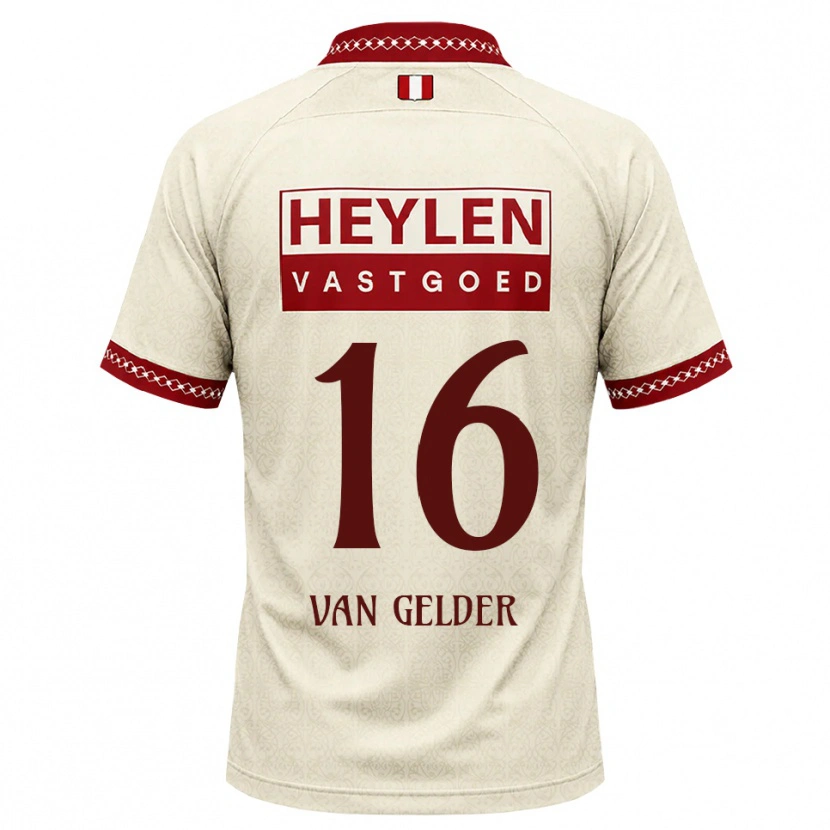 Danxen Dětské Louie Van Gelder #16 Béžová Červená Daleko Hráčské Dresy 2026/27 Dres