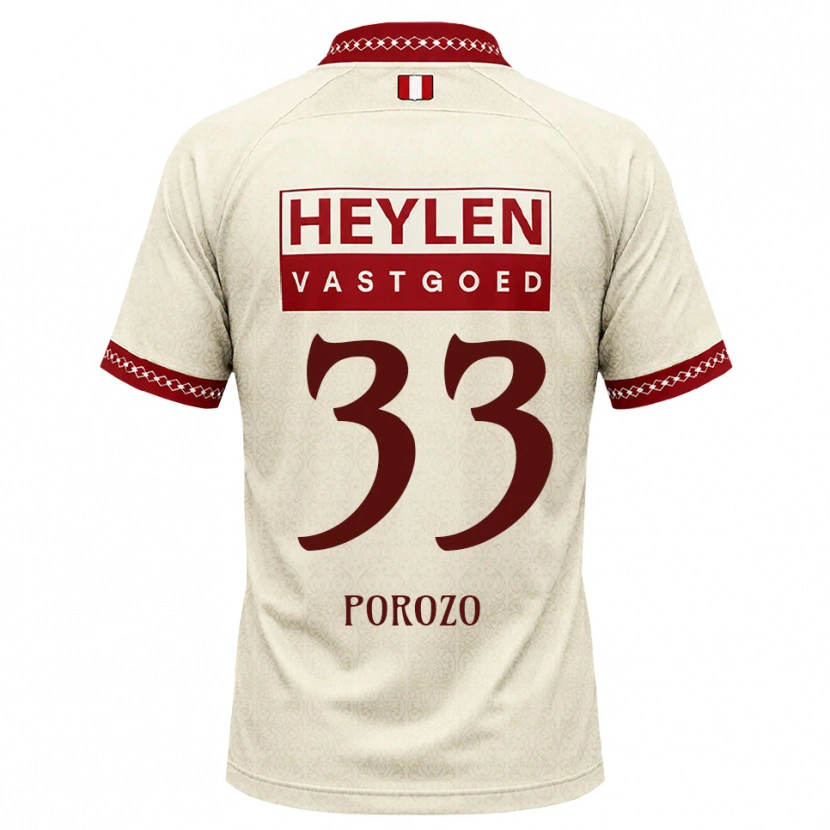 Danxen Dětské Snayder Porozo #33 Béžová Červená Daleko Hráčské Dresy 2026/27 Dres