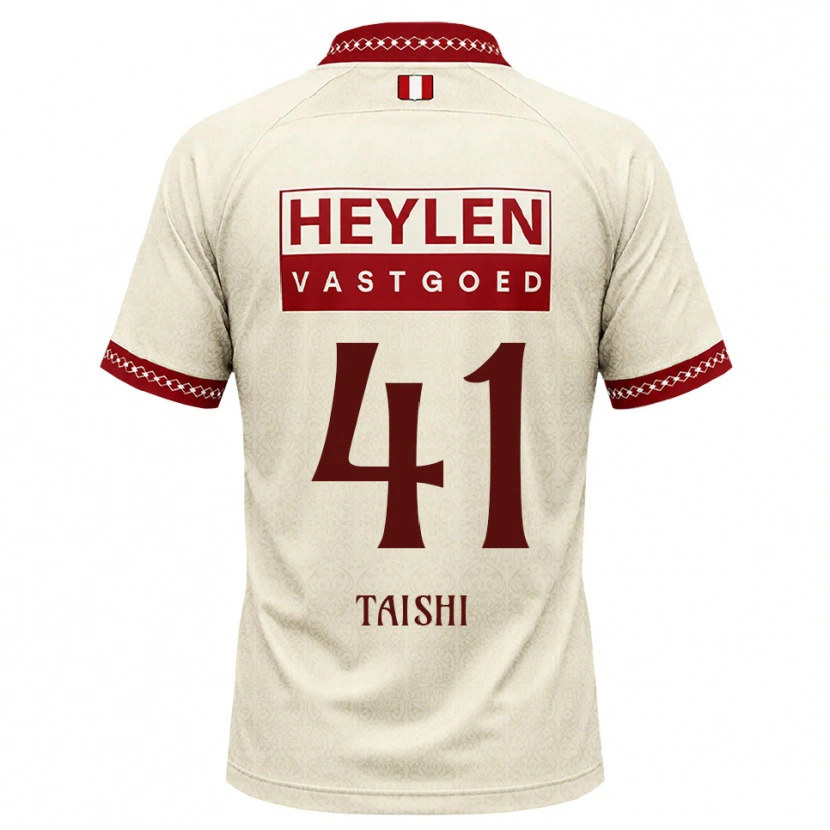 Danxen Dětské Taishi Brandon Nozawa #41 Béžová Červená Daleko Hráčské Dresy 2026/27 Dres